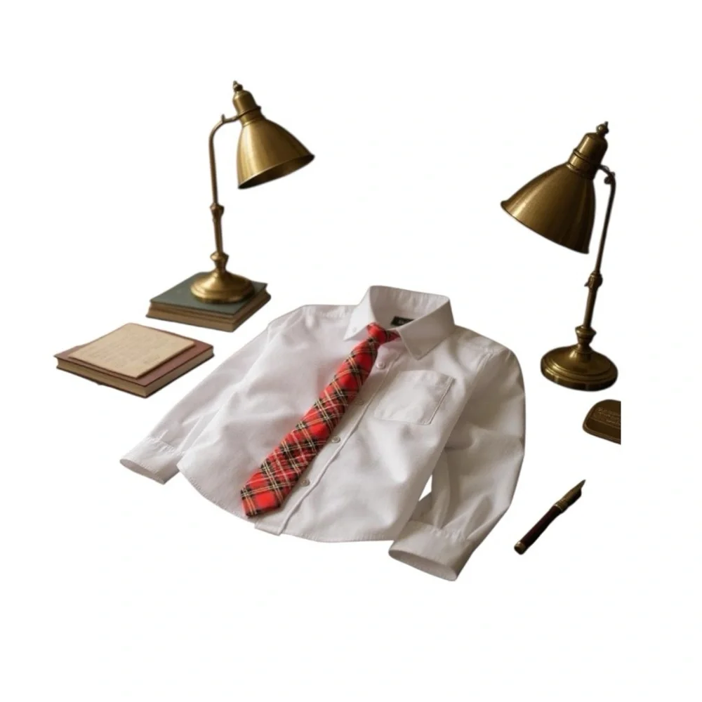 Wonder Nation Red and Black Plaid Zip Tie And Pocket Square Collection